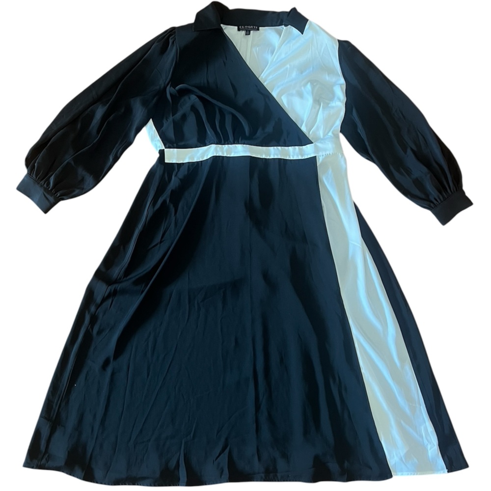 Eloquii Black and White Dress